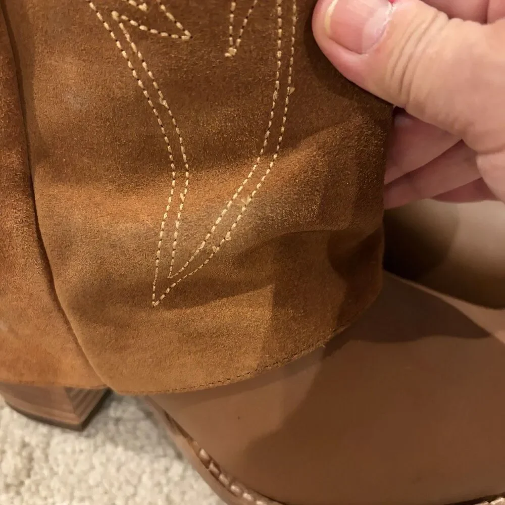 Try On/demo Dingo Women's Wild Fire Western Boots Brown Size 9 Dl2280 Cowboy